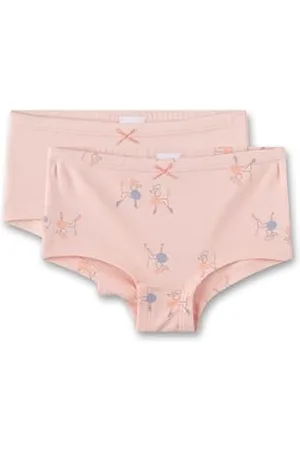 Sanetta Mädchen-Cutbrief (Doppelpack) | Hochwertige und nachhaltige Unterhose für Mädchen aus Bio-Baumwolle. Inhalt: 2er Set Unterwäsche für Mädchen 092