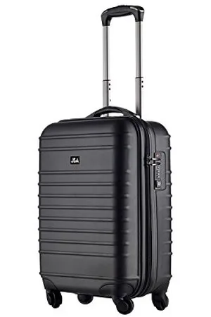 JSA 45553 - Reisetrolley S aus ABS - Kunststoff, schwarz matt, ca. 53 x 36 x 18 cm