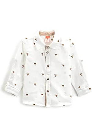 Koton Babyboy Shirt Long Sleeve Palm Printed Cotton