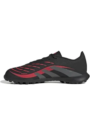adidas Predator League Turf Football Boots Kids Fußballschuhe, Core Black/Grey Four/Lucid Red, 22 EU