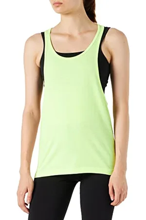 Urban classics TB462 Damen Sport T-Shirt Ladies Loose Burnout Tanktop gelb Large