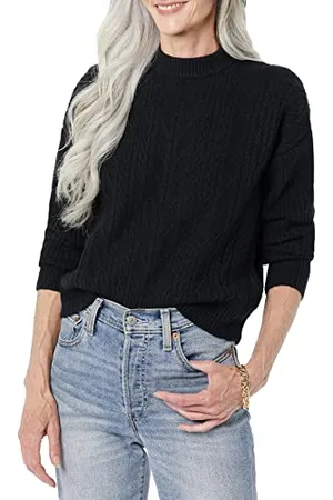 Amazon Damen Moderner Soft-Touch-Pullover Mit Rundhalsausschnitt (Erhältlich In Übergröße), , XS