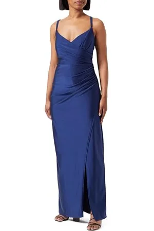 Vera Mont Damen Abiballkleid figurbetont Festival Blue,36