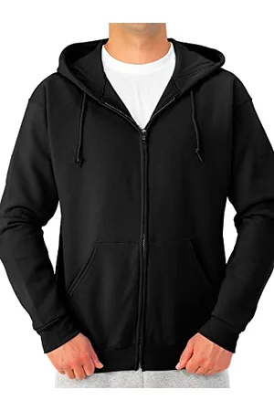 Jerzees Uni Nublend Fleece Hoodies & Sweatshirts, Cotton Blend, Sizes S-3x Kapuzenpullover, Voller Reißverschluss-Schwarz, Small