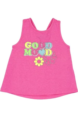 chicco Tanktop Kind/Mädchen aus weicher Baumwolle, bequem und maschinenwaschbar, mit bunten und lustigen Mustern, Sommer- oder Frühlingskleidung, Entworfen in Italien