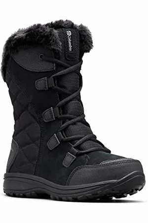 Columbia Ice Maiden II WP wasserdichte Schneestiefel für Damen, Schwarz (Black x Grey), 36 EU