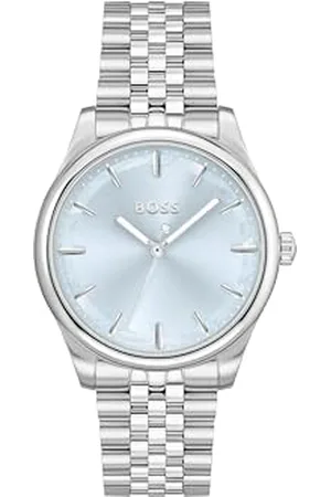 HUGO BOSS Uhr mit DREI-Zeiger-Quarzwerk für Damen Kollektion Graceful mit Silbernes Edelstahlarmband - 1502777