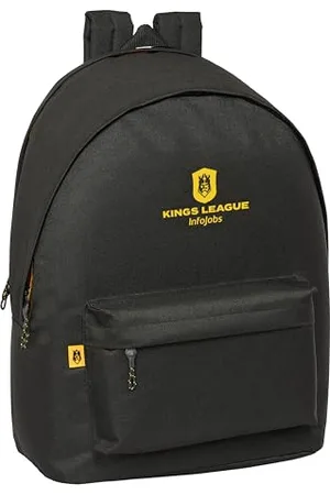 Safta KINGS LEAGUE Rucksack für Laptops mit 39,6 cm (15,6 Zoll) und USB, ideal für Jugendliche verschiedener Altersgruppen, recycelter Stoff, bequem und vielseitig, Qualität und Widerstandsfähigkeit