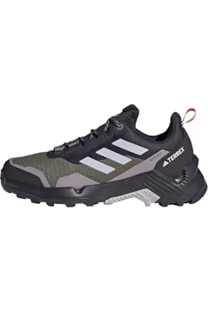 adidas Damen Eastrail 2.0 RAIN.RDY Hiking Shoes Wanderschuhe, Olive Strata/Silver Dawn/Amber Tint, 36 EU