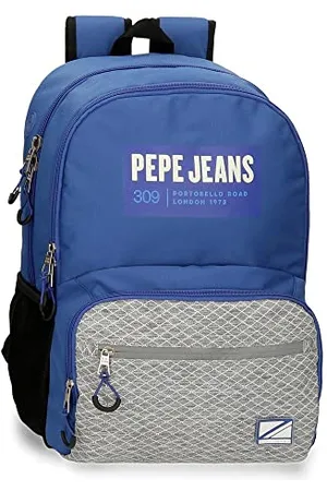 Pepe Jeans Darren Schulrucksack, Doppelfach, , 33 x 46 x 17 cm, Polyester, 25,81 l, , Schulrucksack mit Doppelfach