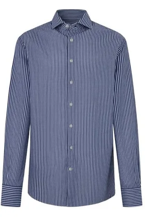 Hackett Herren Harrington Jkt Hemd, Blau (Navy), XXL