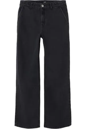 NAME IT Jungen Nlmtoizza DNM Loose Pant Noos Lockere Jeans, Black Denim/Detail Washed, 128 EU