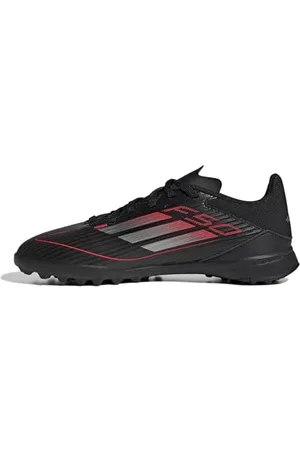 adidas F50 League Football Boots Turf Kids Fußballschuhe, Core Black/Iron Metallic/Lucid Red, 32 EU