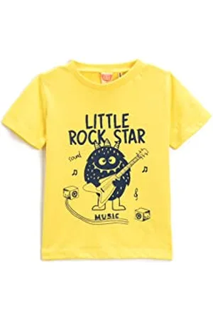 Koton Babyboy Monster Printed T-Shirt Short Sleeve Crew Neck Cotton