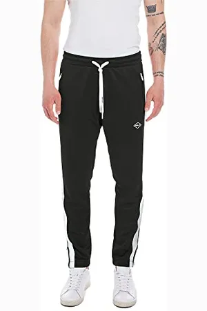 Replay Herren Jogginghose mit Tunnelzug, (Schwarz), XS