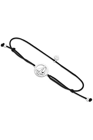 DUR Armband Ahoi Segelschiff, Elastik für Damen mit 925 Sterling Silber in der Farbe , Längenverstellbar, Länge: 14 cm, A1627SW