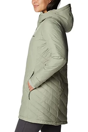 Columbia Damen Lange Steppjacke mit Kapuze, Heavenly
