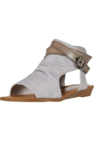 Blowfish Damen Balla4earth Sandale, Shelll Recycled Plastic/Smoke, 38.5 EU