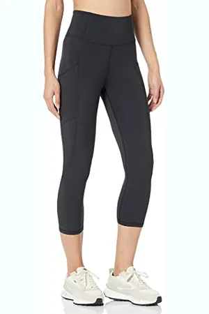 Amazon Damen Active Sculpt Workout Athleisure Capri-Leggings mit hohem Bund und Taschen (erhältlich in Übergrößen ), , XXL