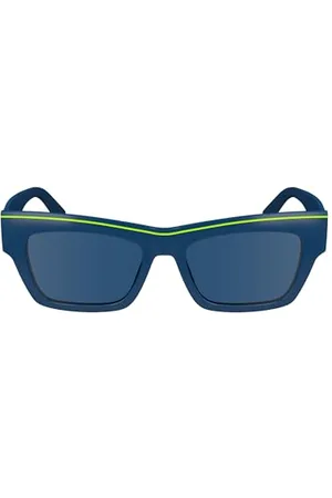 Calvin Klein Jeans Unisex Adult Sunglasses CKJ24602S - Blue with Solid Blue Lens