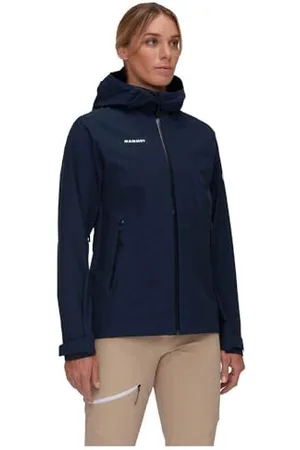 Mammut Alto Light HS Hooded Jacket Women | Outdoor Jacke für Damen, Wasserdicht, Atmungsaktiv | Marine, XL