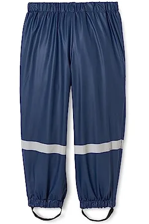 Playshoes Matschhose Regenlatzhose Fleece-Futter Unisex Kinder Wind- und wasserdichte Regenhose Regenbekleidung, , 92