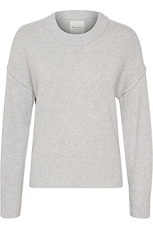 Part Two Damen, Rundhalsausschnitt, lässig, Lange Ärmel, gerippt, gestrickt Pullover, , Small