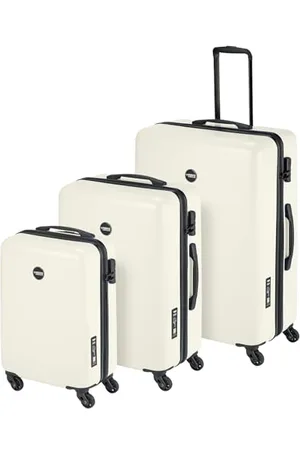 Princess Traveller Koffer Set - PT01 - Reiskoffer mit 4 Rollen - Weiß - Dreiteilige Kofferset - Koffer & trolleys - hartschalenkoffer