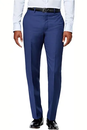 Calvin Klein Herren Anzughose Business-Anzug Hosen-Set, Blauer Köper, 38W x 30L