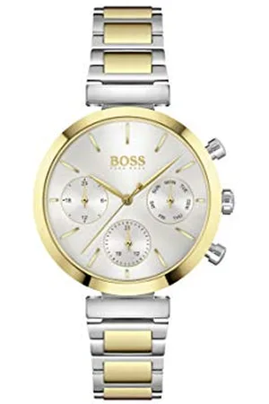 HUGO BOSS Multi Zifferblatt Quarz Uhr für Damen mit Zweifarbiges Edelstahlarmband - 1502550