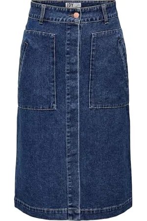 JDY Damen olivia Hw Skirt Db DNM Noos, , L