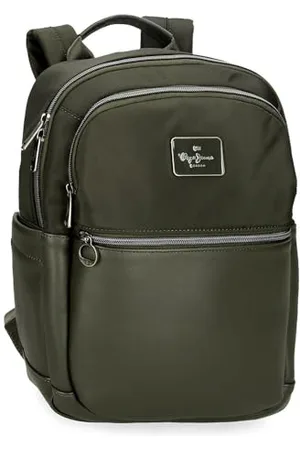 Pepe Jeans Christine Rucksack für Laptops bis zu 30,5 cm (12 Zoll), , 25 x 36 x 10 cm, Polyester mit Kunstlederdetails, 9 l von Joumma Bags, , Talla única, Laptop-Rucksack