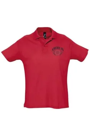 American College Unisex Herren Damen Manner Frauen Polo Shirt, , XL