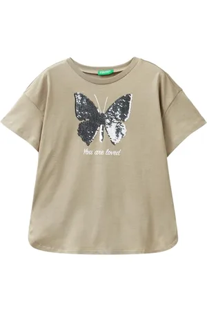 Benetton Mädchen 3i1xc10ia T-Shirt, , L
