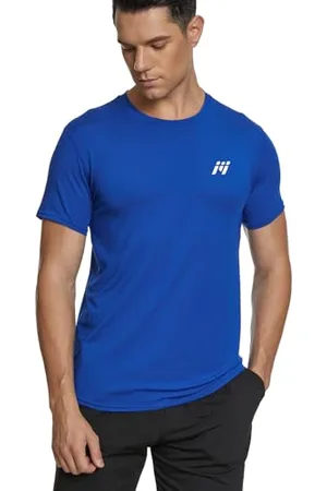 MEETWEE Sportshirt Herren, Laufshirt Kurzarm Mesh Funktionsshirt Atmungsaktiv Kurzarmshirt Sports Shirt Trainingsshirt für Männer, , XL