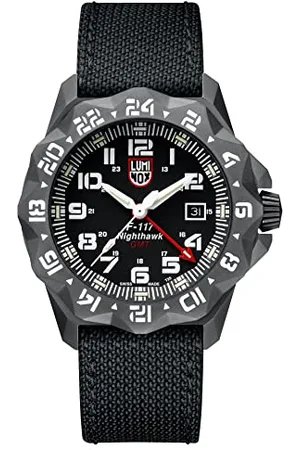 Luminox F-117 Nighthawk XA.6421 Herrenuhr 44mm - Pilotenuhr in mit Datumsanzeige zweite Zeitzone 200m wasserdicht Saphirglas