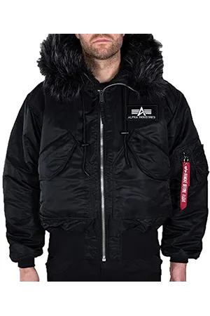 Alpha Industries Herren 45P Hooded Custom Bomberjacke, , L