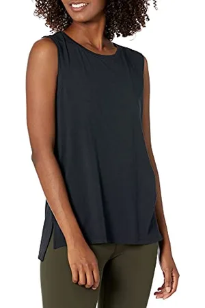 Amazon Damen Yoga-Tanktop aus weicher Baumwolle in lockerer Passform (in Übergröße erhältlich) (zuvor Core 10), , XL Große Größen