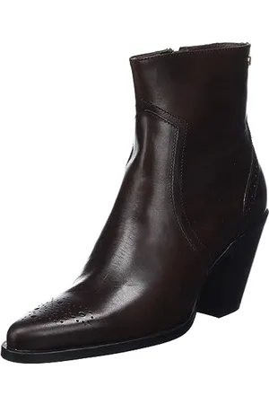 Fred de la Bretoniere Damen Blaire with Brogue Print Ankle Boot, Dark Brown, 36 EU
