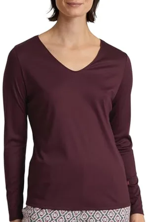 Calida Favourites Langarmshirt, V-Neck Damen, aus 100% Supima-Baumwolle