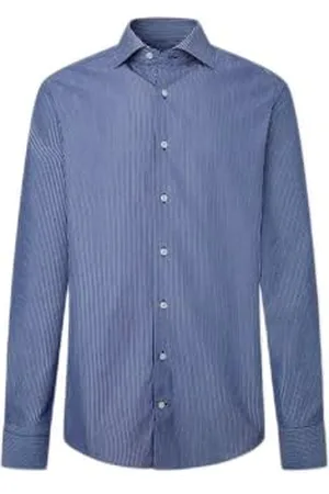 Hackett Herren 120 2 PLY STR Hemd, , 17