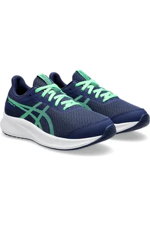 Asics Jungen Patriot 13 Gs Sneaker, Blue Expanse New Leaf, 38 EU