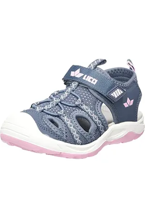 LICO Jungen Meloria VS Sandale, grau/rosa, 34 EU