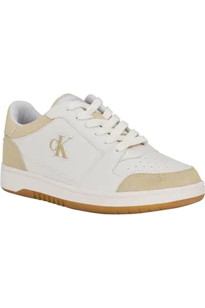 Calvin Klein Damen Hania Sneaker, Weiß/Beige 141, 38.5 EU