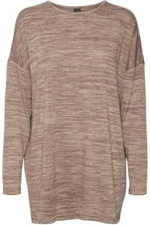 VERO MODA Damen Vmkatie Ls Long Top JRS Noos Langarmshirt, ,M