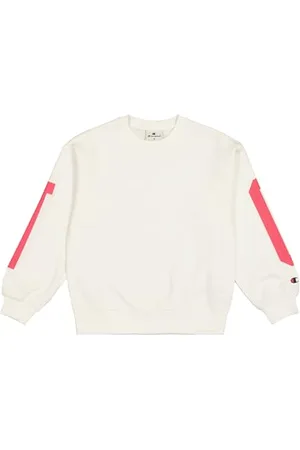 Champion Mädchen Legacy Graphic Shop G (405023) -Ultra-Light Soft Compact Powerblend Fleece Crewneck Hoodie, , 5-6 Years