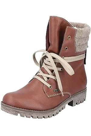 Rieker Damen 78531 Mode-Stiefel, Rotbraun/Wood / 25, 39 EU
