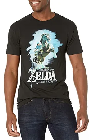Nintendo Herren Zelda Breath of The Wild Link Epona Posing T-Shirt, , L