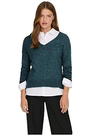 JDY Damen ELANORA L/S V-Neck PULLO. KNT NOOS Strickpullover, , M