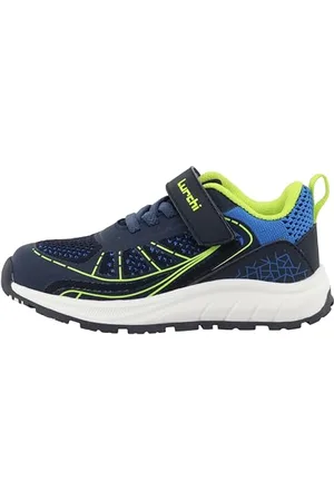 Lurchi 95L0083007 Sneaker, Navy-Lime, 27 EU Weit